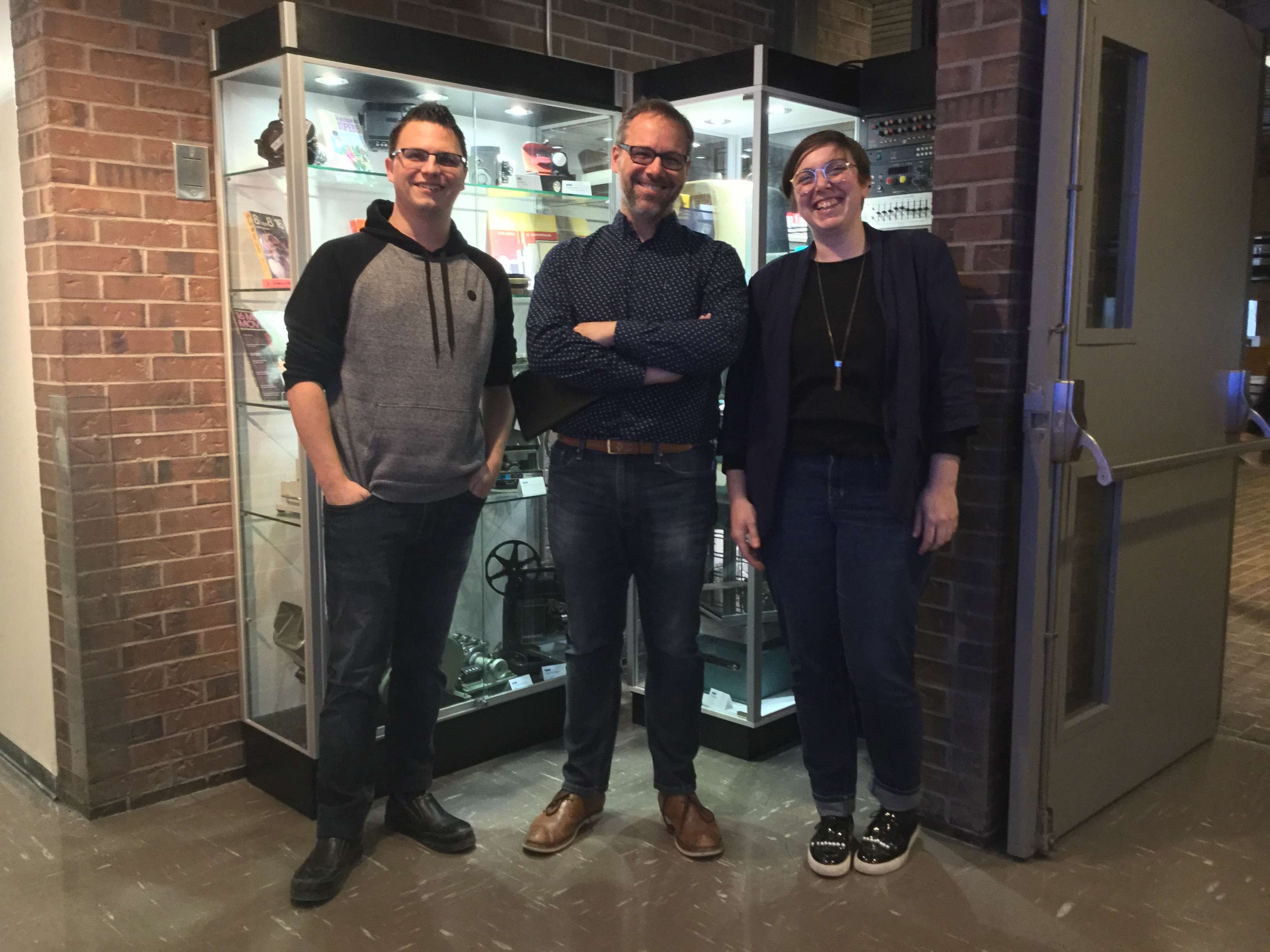 UQAM staff, from left: ​
​
Jean-Francois Plante, A/V Technician; Dominic Besner, Operational Director; Sandra Lachance, A/V Specialist
​