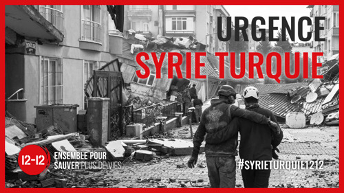 Les médias audiovisuels francophones s’associent pour soutenir l’appel "Urgence Syrie-Turquie"