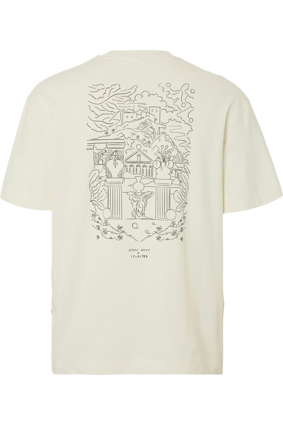 Juttu_Selected T-Shirt Relaxnic_egret_€34,95