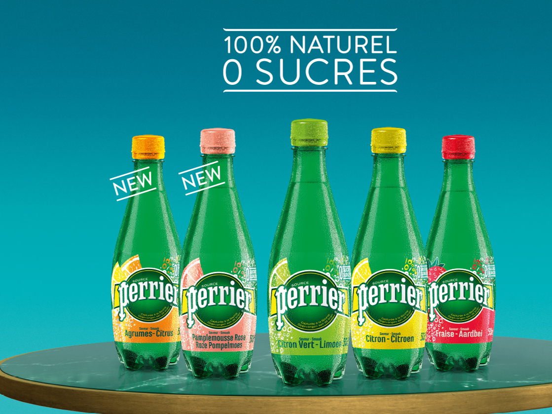 Deux nouvelles saveurs dans la gamme PERRIER® Aromatisé: Pamplemousse Rose et Pastèque