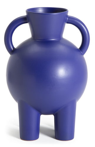 Habitat Footed Ceramic Vase - Blue, £25
