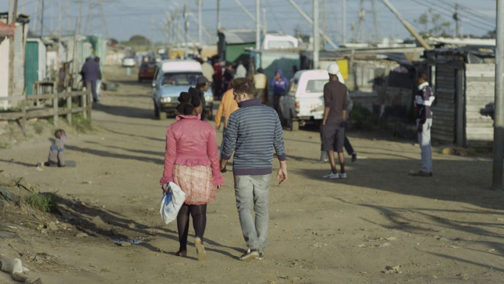 Een township in Zuid-Afrika