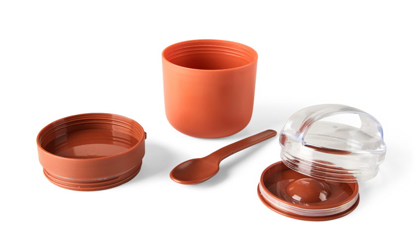 FRESHMOOD BREAKFAST POT RUST_Ø9cmx13cmH_Polypropyleen_€7,95