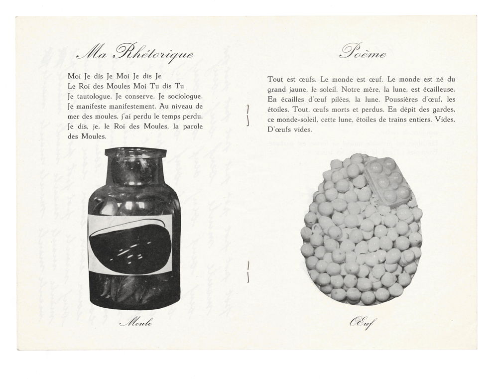 Moules Oeufs Frites Pots Charbon, Wide White Space Gallery, Antwerpen, 26-05/26-06-1966. Catalogus, offsetdruk, 8p., 20 × 14 cm. Collectie Johan Smets, Tongeren. Foto © M HKA