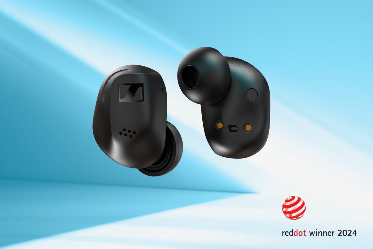 Der ACCENTUM True Wireless ist in den Farben Schwarz (im Bild) und Weiß verfügbar.