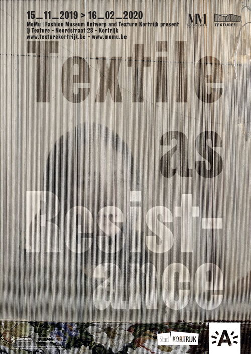 Campaign Image 'Textile as Resistance' (c) Photo: Mashid Mohadjerin, Graphic design: Jelle Jespers