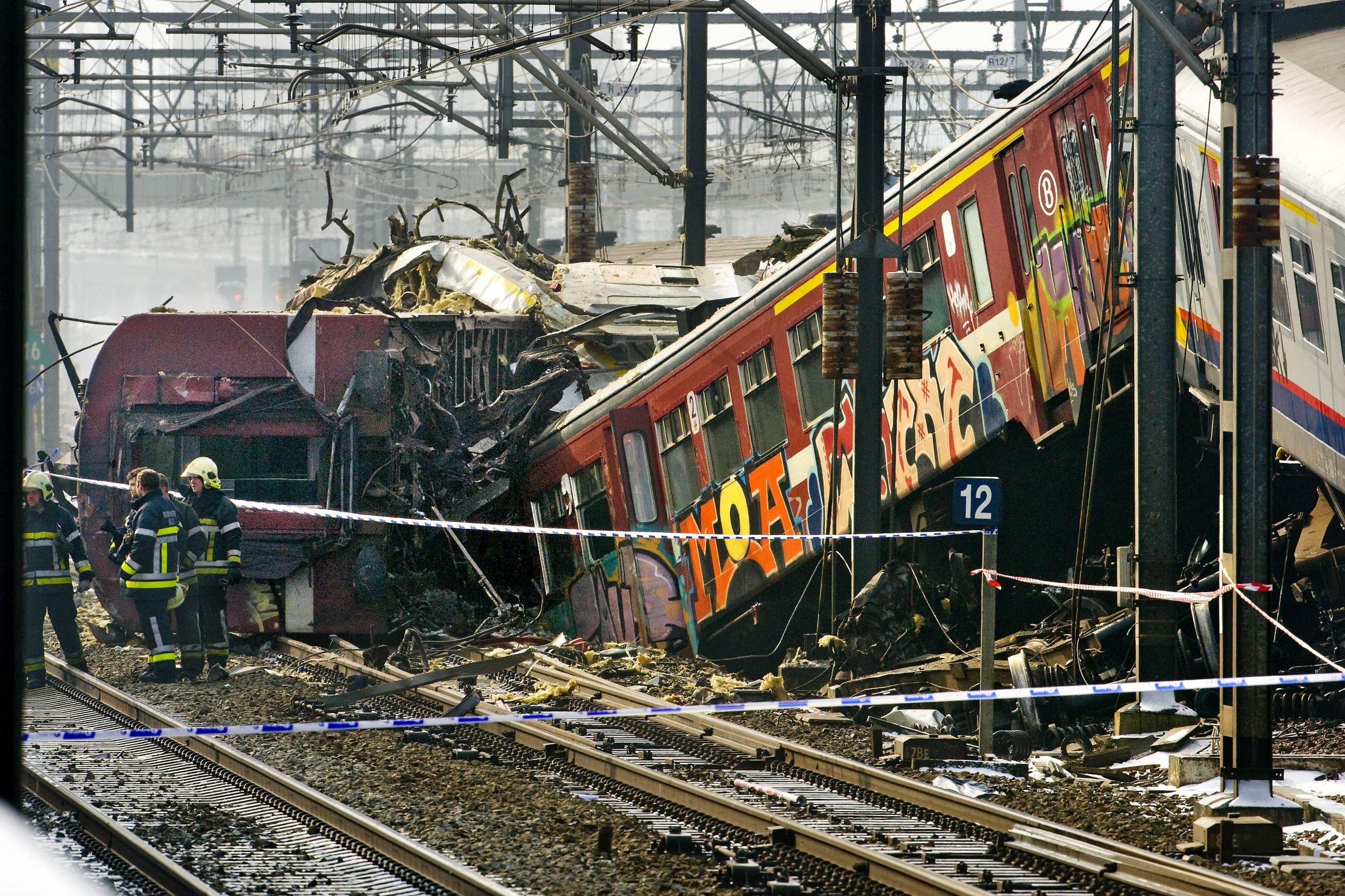 The scene of the disaster, 15 February 2010 © PHOTO ANP ED OUDENAARDEN