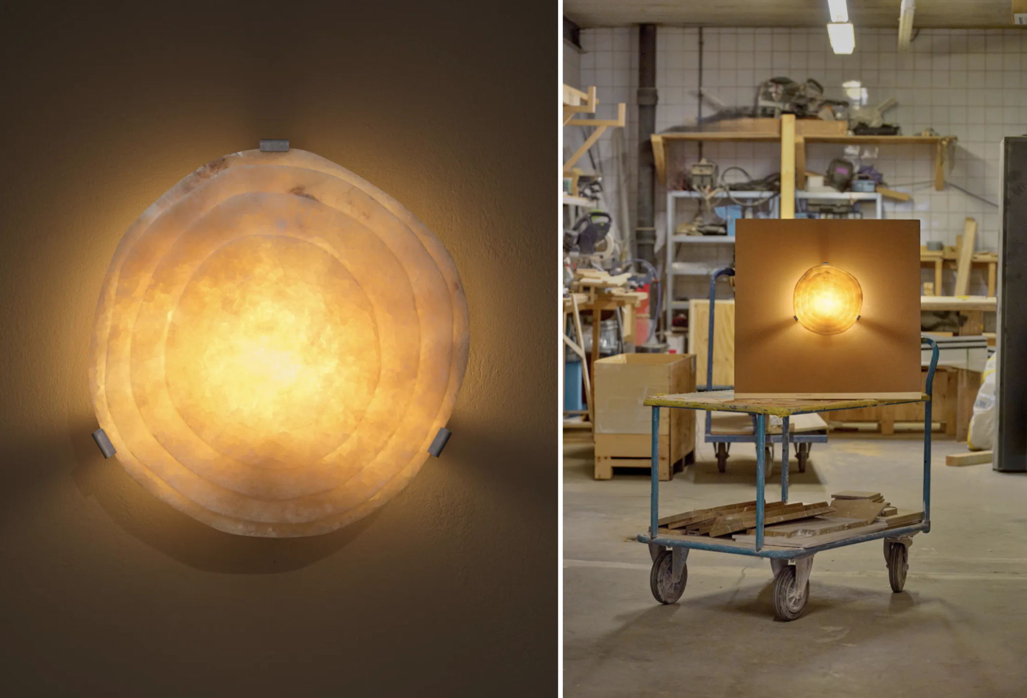 SolidNature, Off-Cut Puzzle Mark Lamp by Marte Mei SolidNature, Off-Cut Puzzle Mark Lamp by Marte Mei