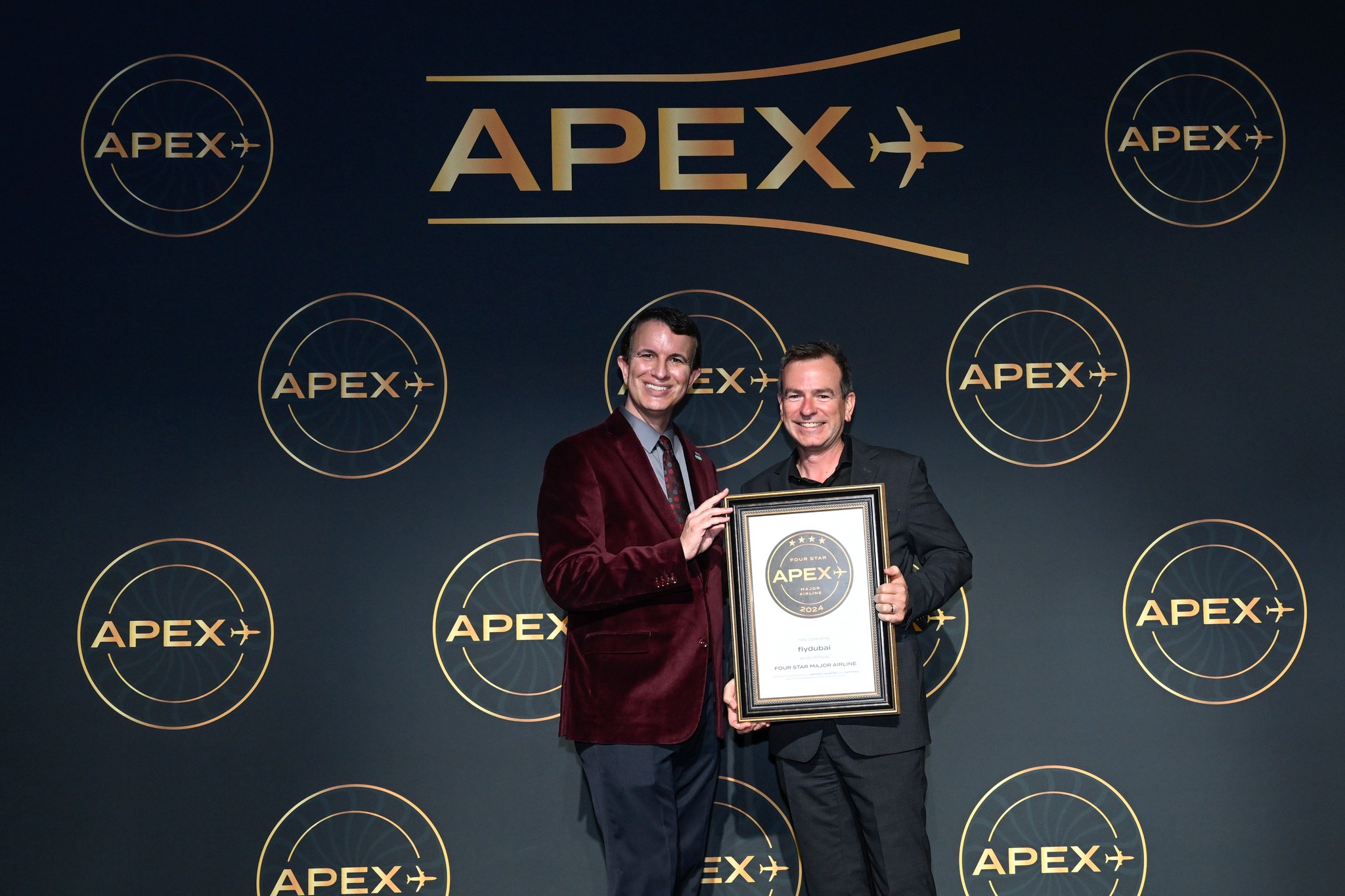 Daniel Kerrison, Senior Vice President of Inflight Operations at flydubai, at the APEX Five Star & APEX Four Star Airline Awards 2024