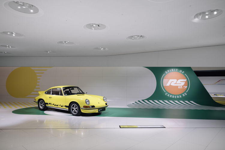 Exposición especial 'Espíritu del Carrera RS' en el Museo Porsche.