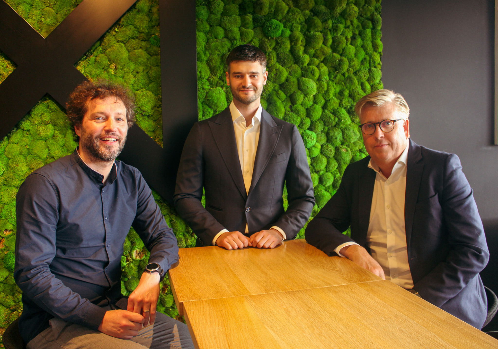 Christof Vandamme (Attentia), Dries Duyck (Odoo) et Hans Peerlinck (Endare)