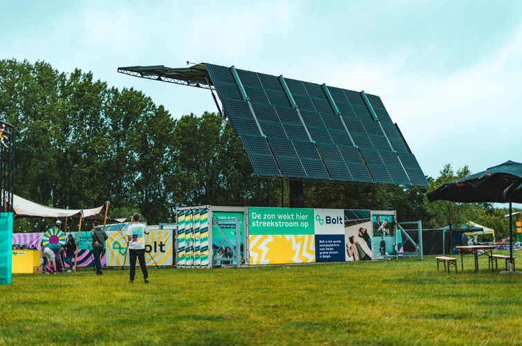 Bolt's zonne-installatie op Sfinks Festival ©Ward Rombaut