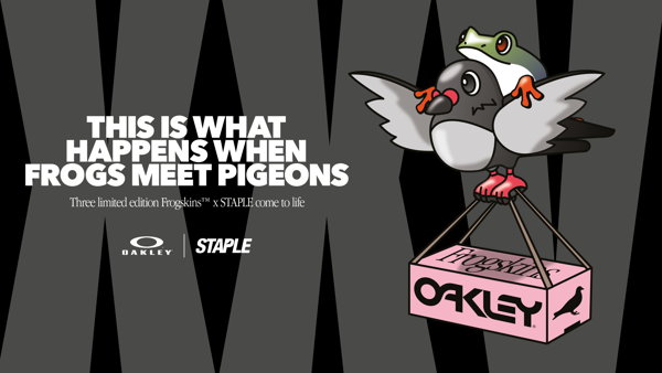 FROG, MEET PIGEON OAKLEY®、STAPLE との限定FROGSKINS™コレクションを