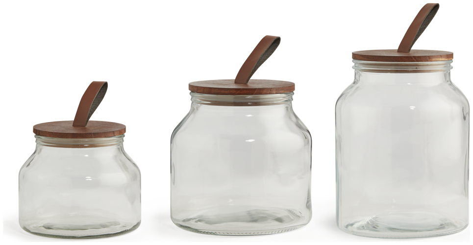 Habitat Set of 3 Glass Jar Set, £18