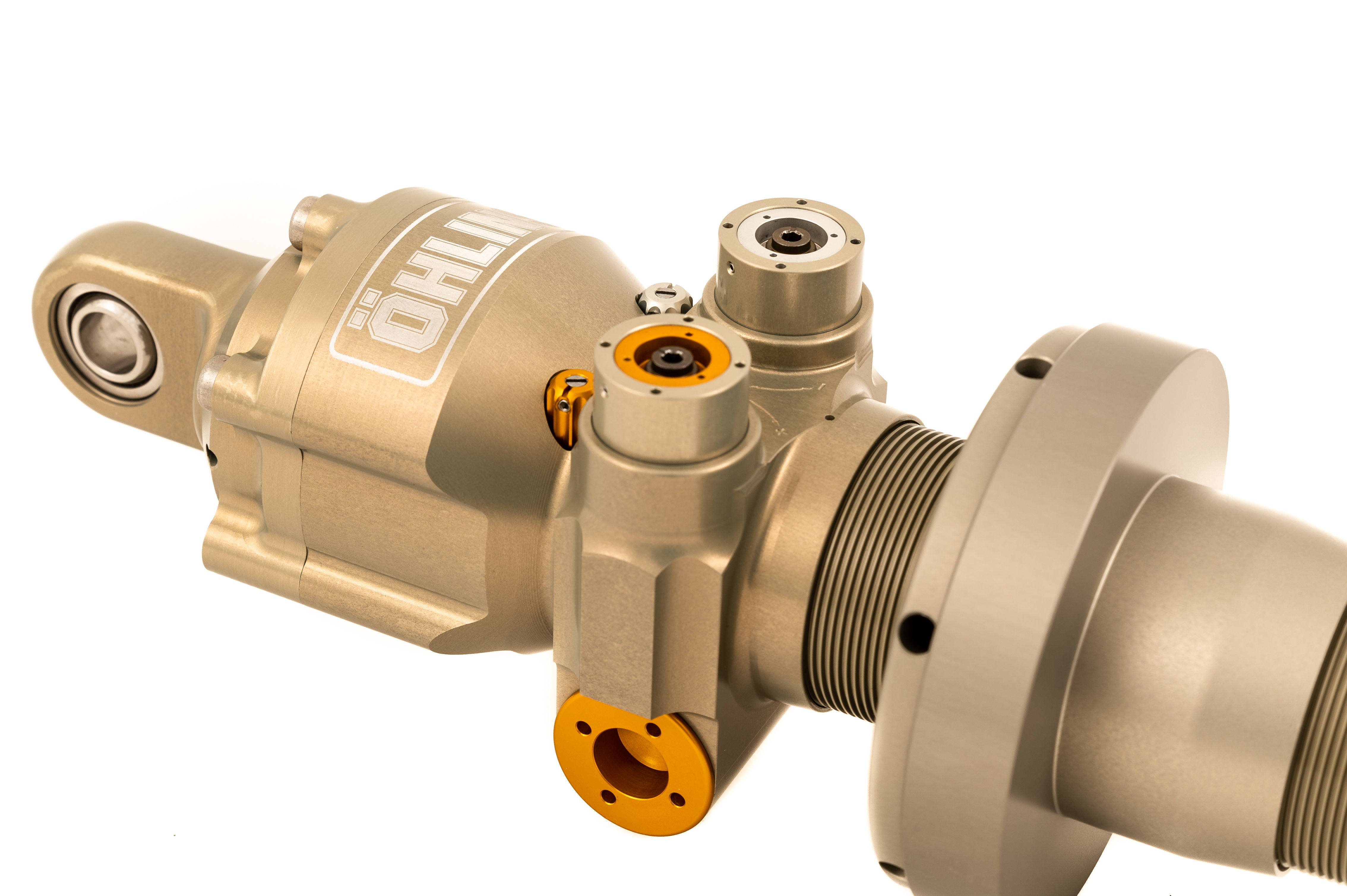 Integrated adjustable compression blow-off valve