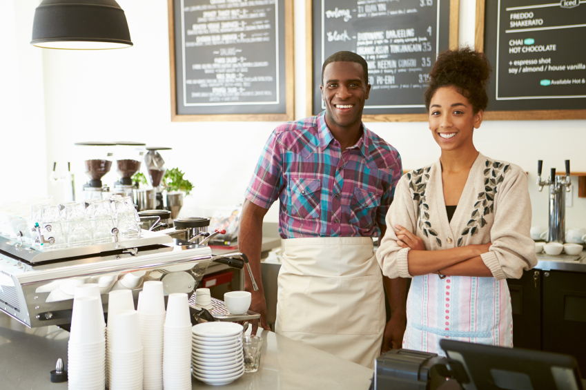 Young couple in  Business 