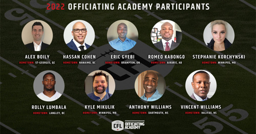 CFL OFFICIATING ACADEMY CREATED TO DEVELOP AND SUPPORT PIPELINE OF OFFICIALS