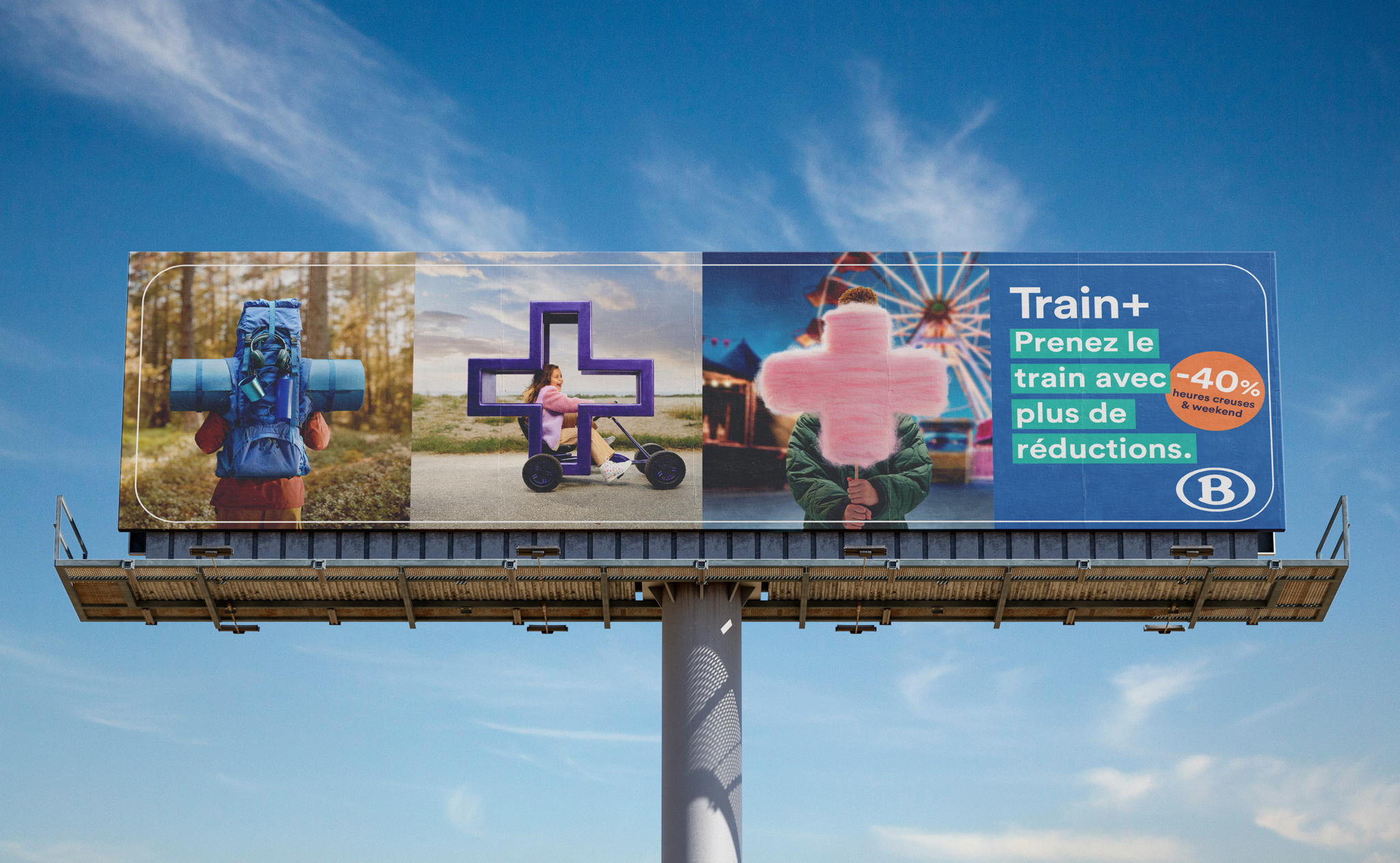 TBWA + SNCB + NOUVELLE FORMULE AVANTAGEUSE + NOUVELLE CAMPAGNE.