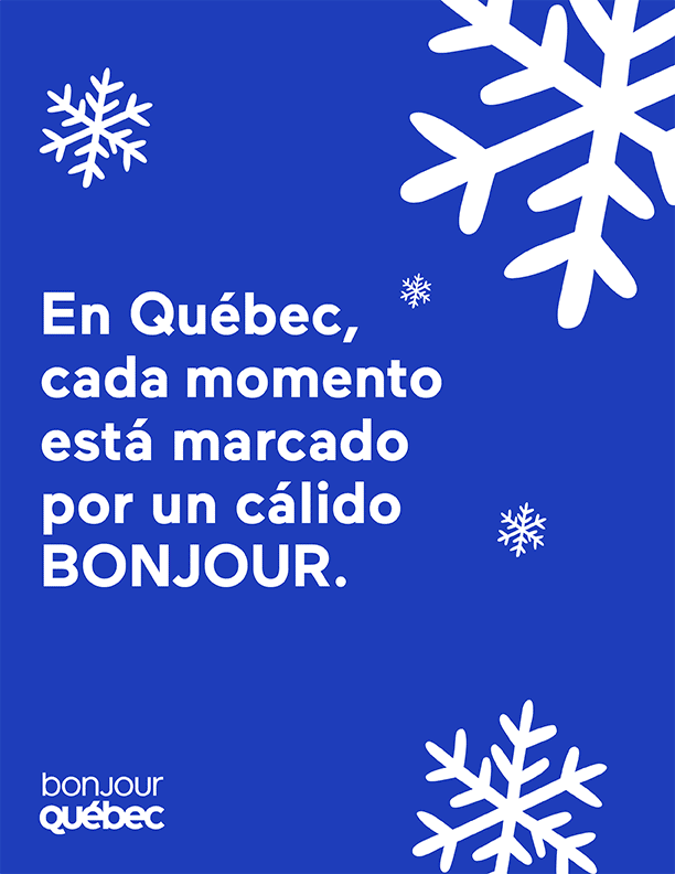¡Felices fiestas! Un saludo especial de Bonjour Quebec y la Alliance de l'Industrie Touristique du Québec