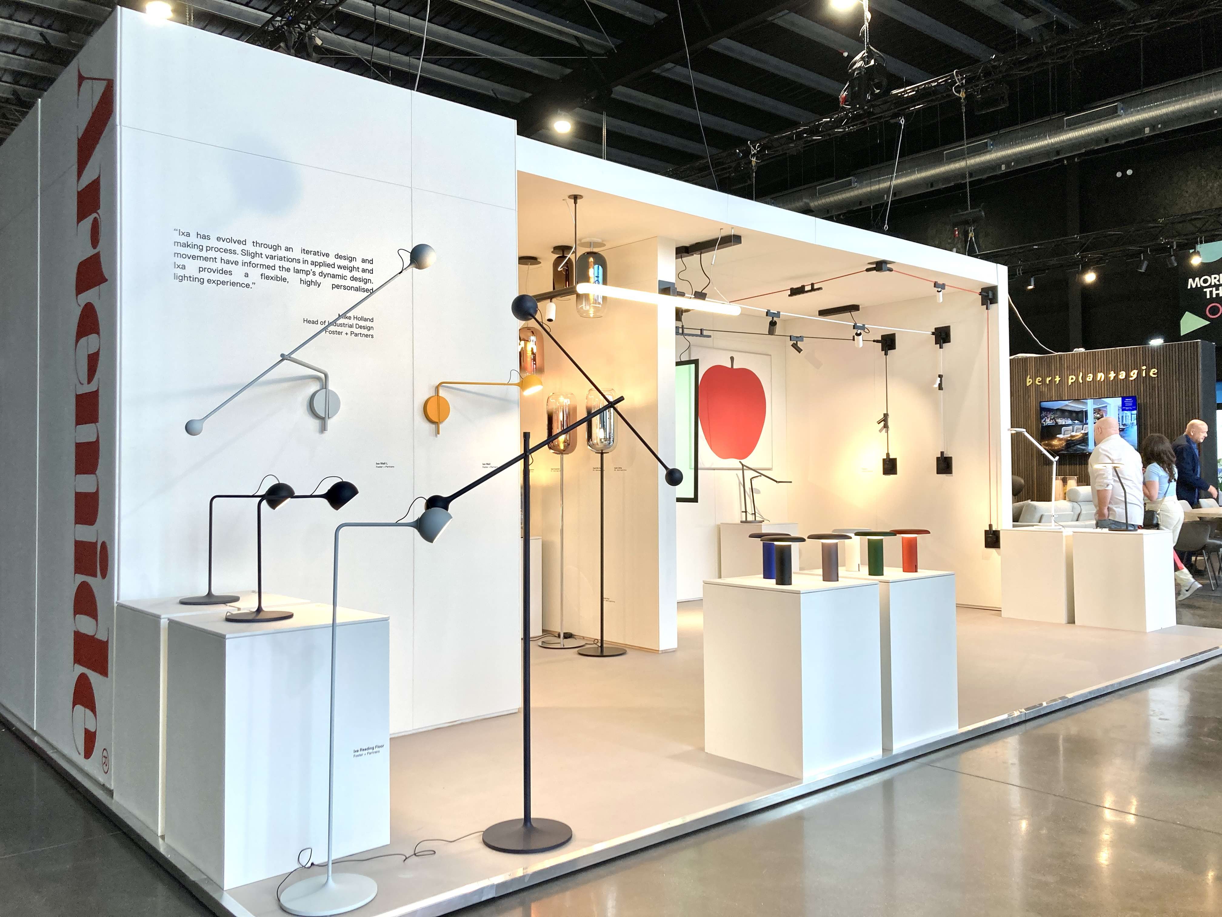 Artemide's booth at Design London