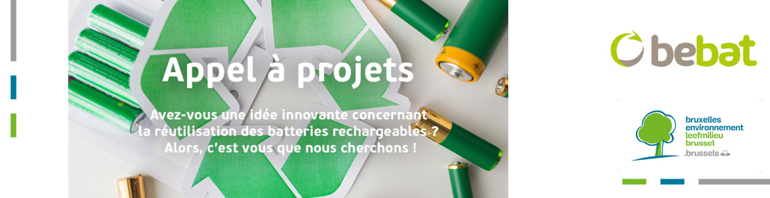 Bruxelles Environnement et Bebat lancent un appel à projets afin de stimuler l'innovation en matière de réutilisation et de seconde vie des piles et batteries rechargeables