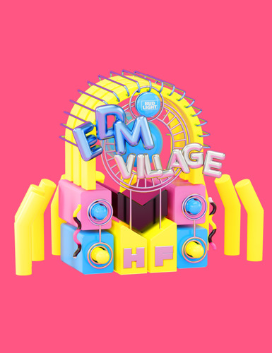 EDM Village: el paraíso de la música electrónica en el Bud Light Hellow Festival