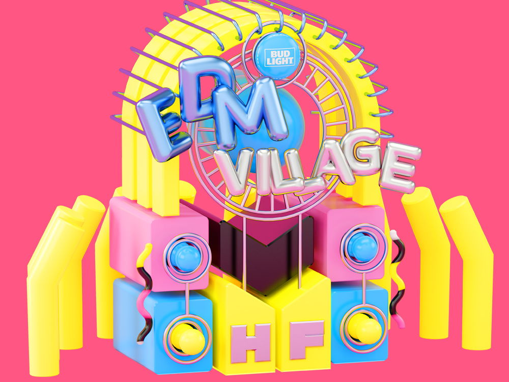 EDM Village: el paraíso de la música electrónica en el Bud Light Hellow Festival