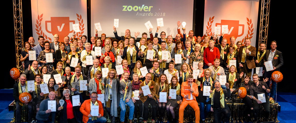 Groepsfoto Zoover Awards