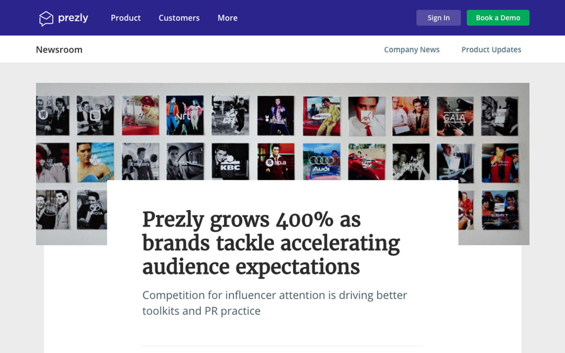 Prezly grows 400% as brands tackle accelerating audience expectations