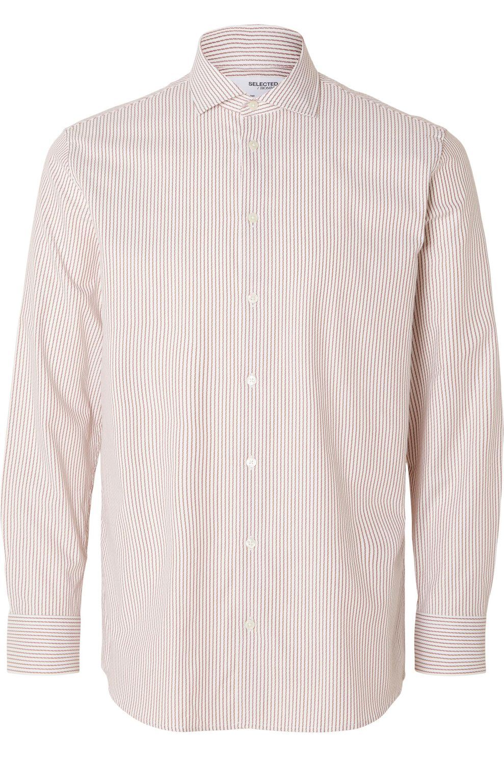Juttu_FW23_Selected_Shirt SEL Slhregbond-Milo Stripe Shirt Ls B orange_JUTTU_€59,99 Juttu_FW23_Selected_Shirt SEL Slhregbond-Milo Stripe Shirt Ls B orange_JUTTU_€59,99