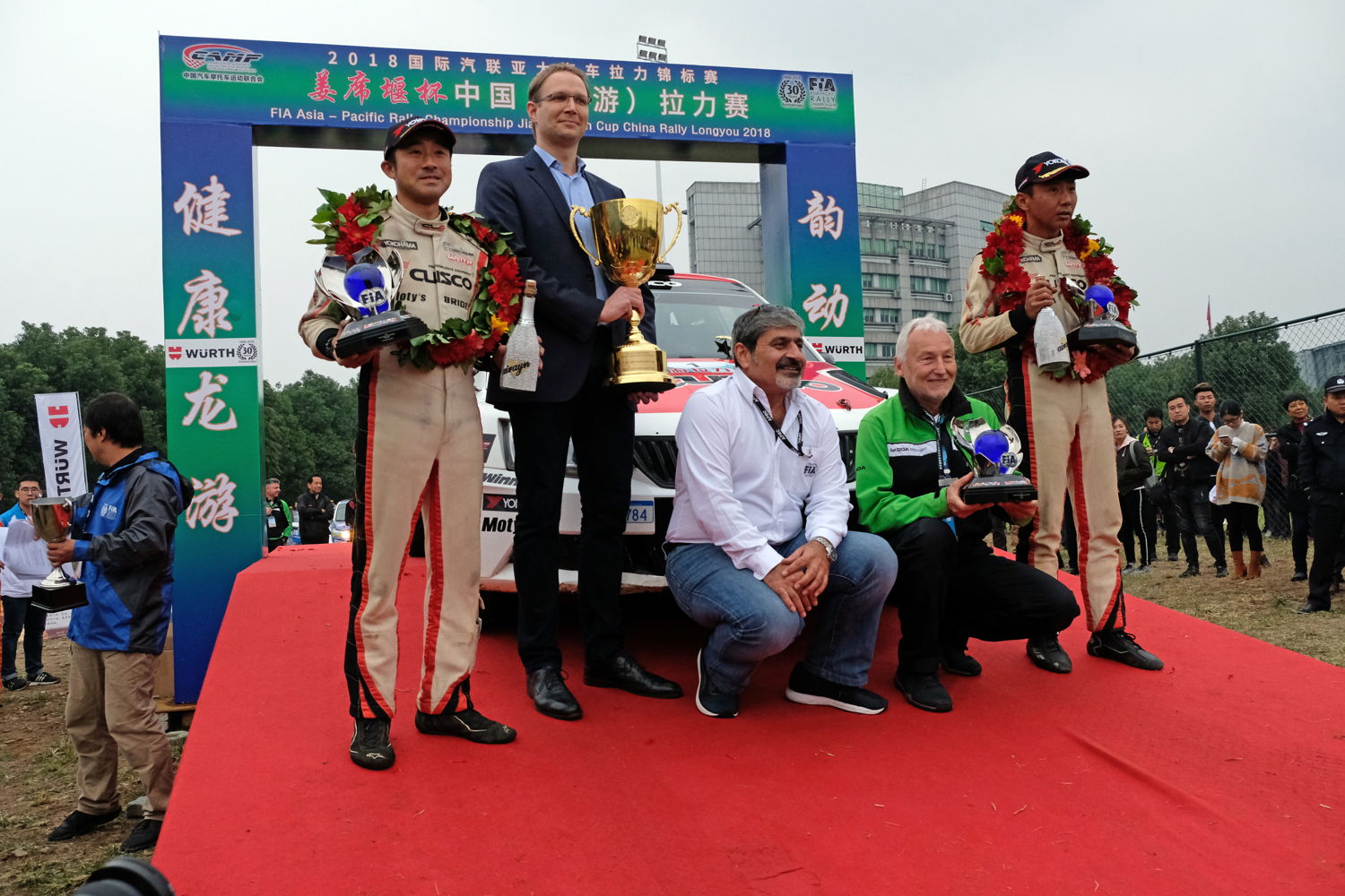 Yuya Sumiyama and Takahiro Yasui secured for ŠKODA
the seventh manufacturer title of the FIA Asia-Pacific Rally
Championship (APRC) in a row