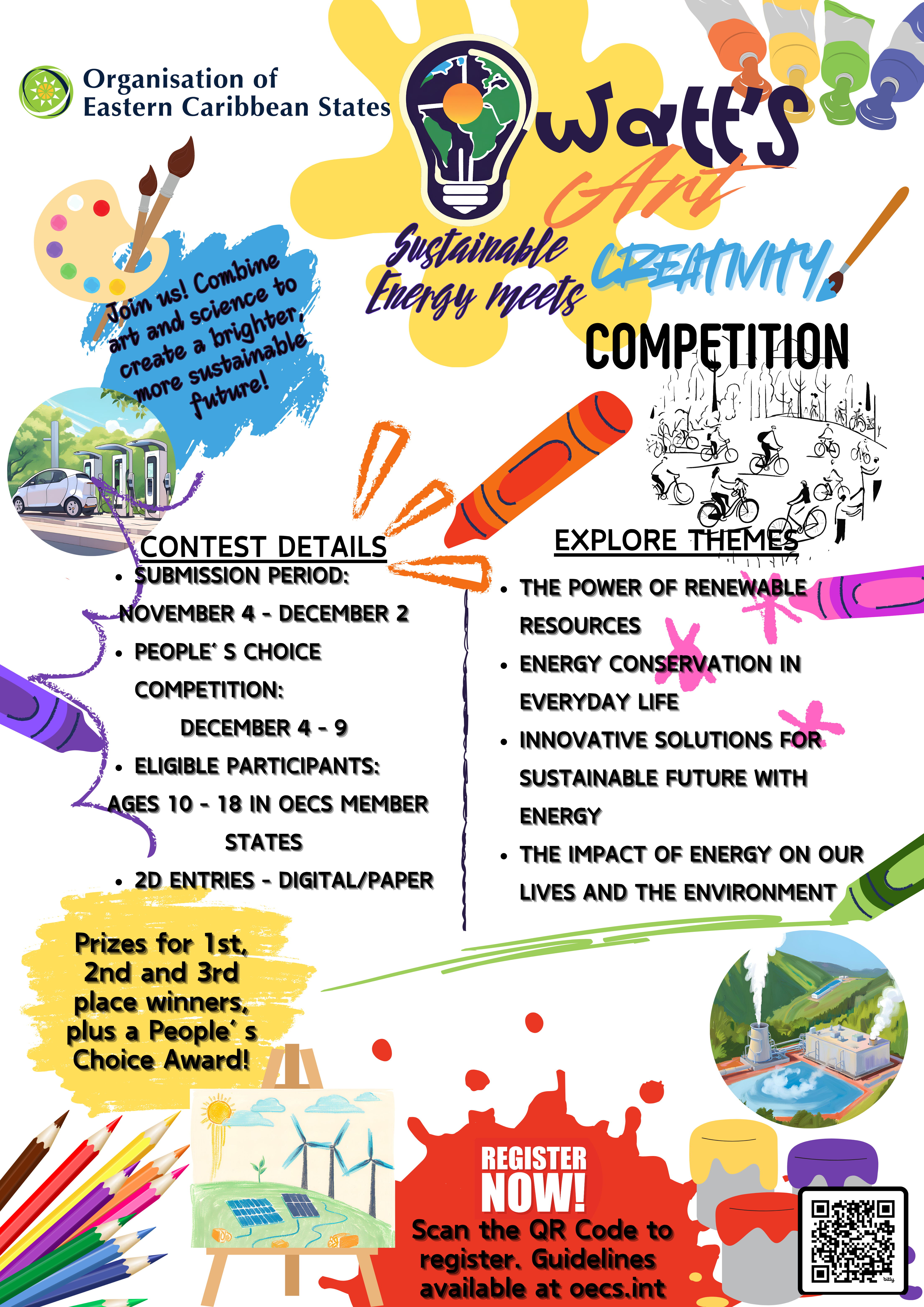 OECS Watt's Art Competition Flyer