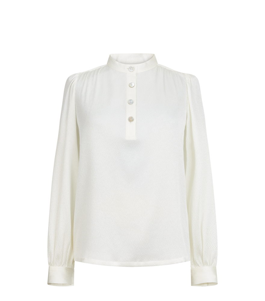 Mardi Editions - AW20 - Blouse pauline en soie - Blanc - 160€