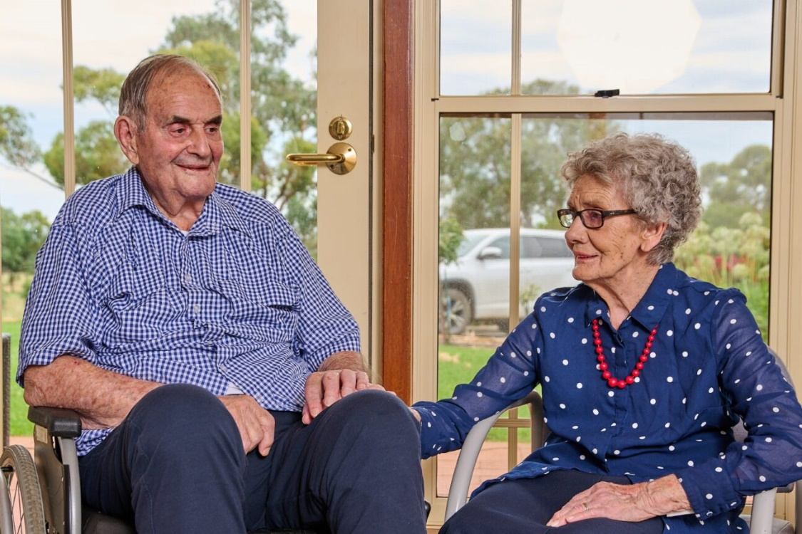 Reg and Dell Breust married 72 years ago and still enjoy spending time together at their Whiddon Temora home.
