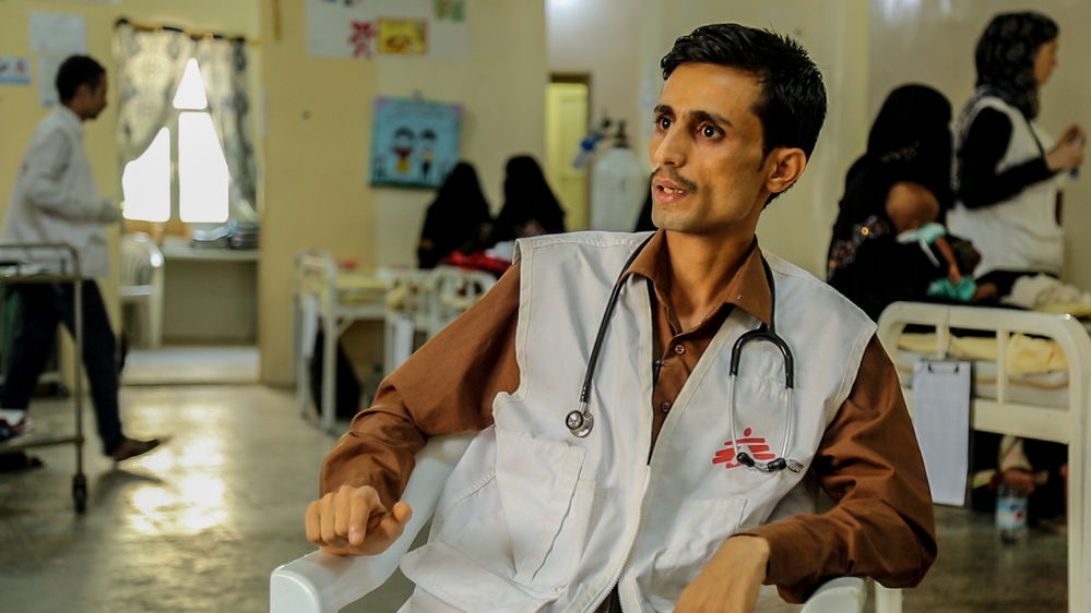 Dr Ahmad Hasan Azman, a General Practitioner in Abs hospital, works in the Nutrition department and the Emergency department.

"We get a lot of very complicated cases; people in bad situations. And when we ask the caretakers about the case, they say that they did not have enough money to take the patient to a hospital." Photographer: MSF