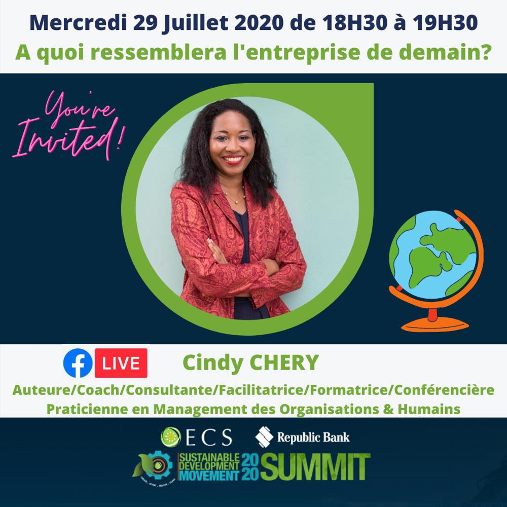 Cindy CHERY, intervenante au webinaire du 29/07/2020