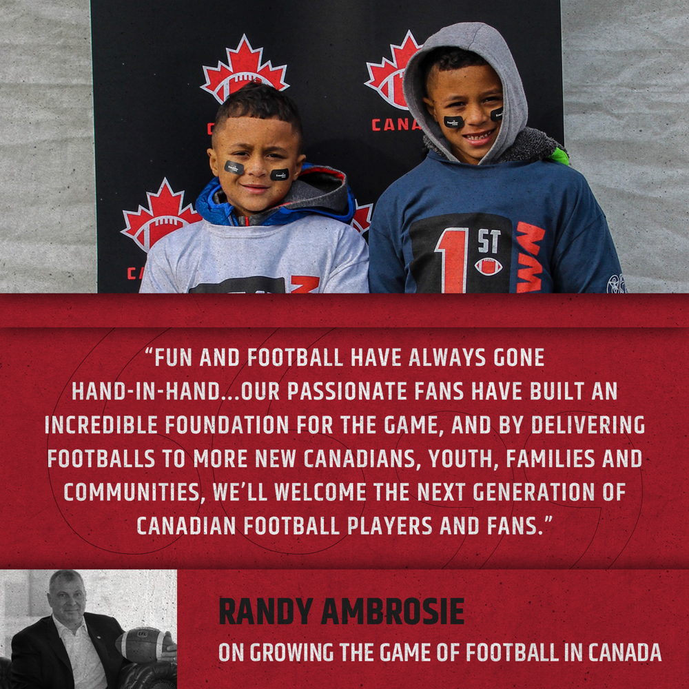 Quote from CFL Commissioner, Randy Ambrosie

