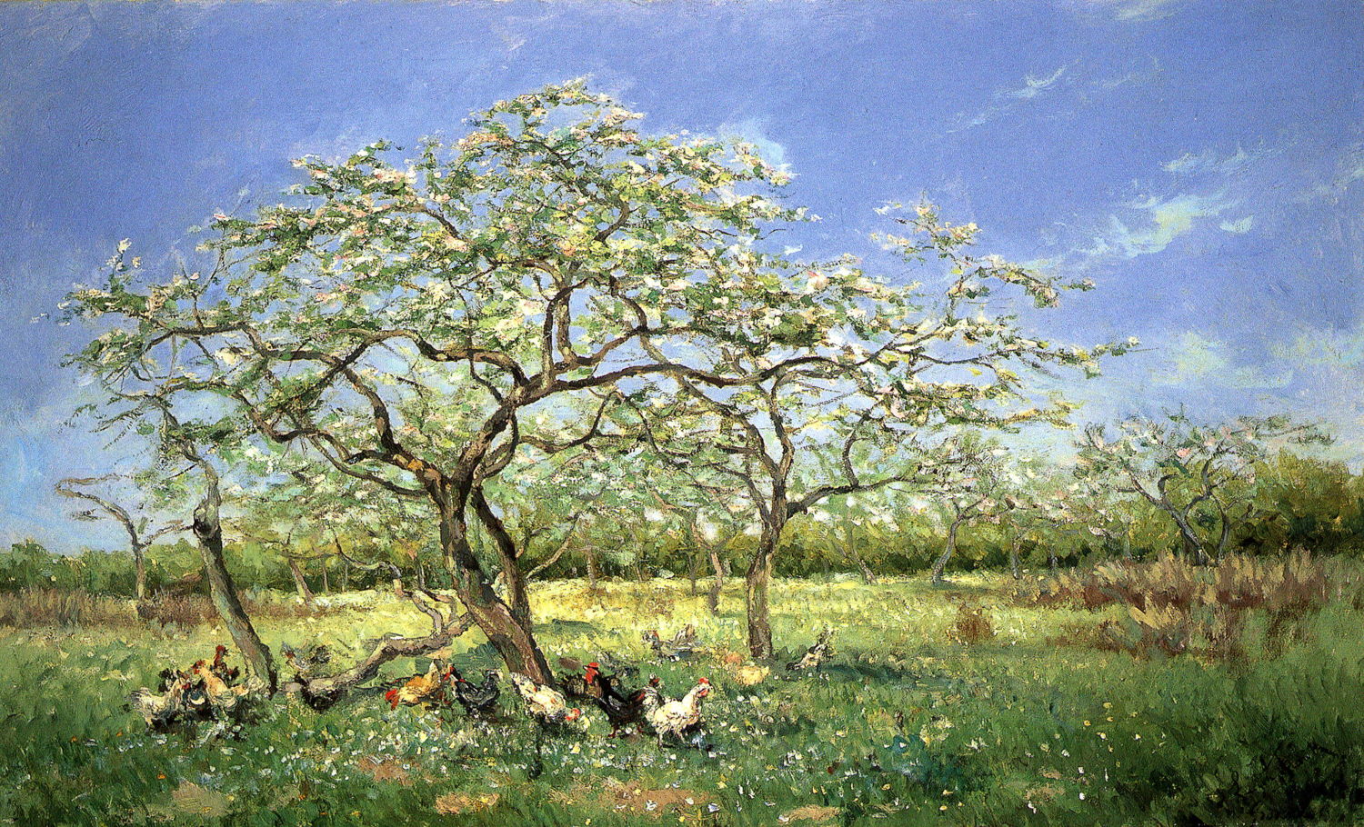 Lucien Frank. Blossoming orchard (c) De Vrienden van de School van Tervuren