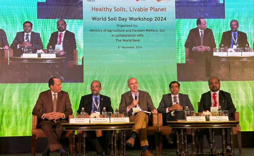  ICRISAT participated in the World Bank's flagship event, “Healthier Soils, Livable Planet,” on 5 December 2024 in New Delhi