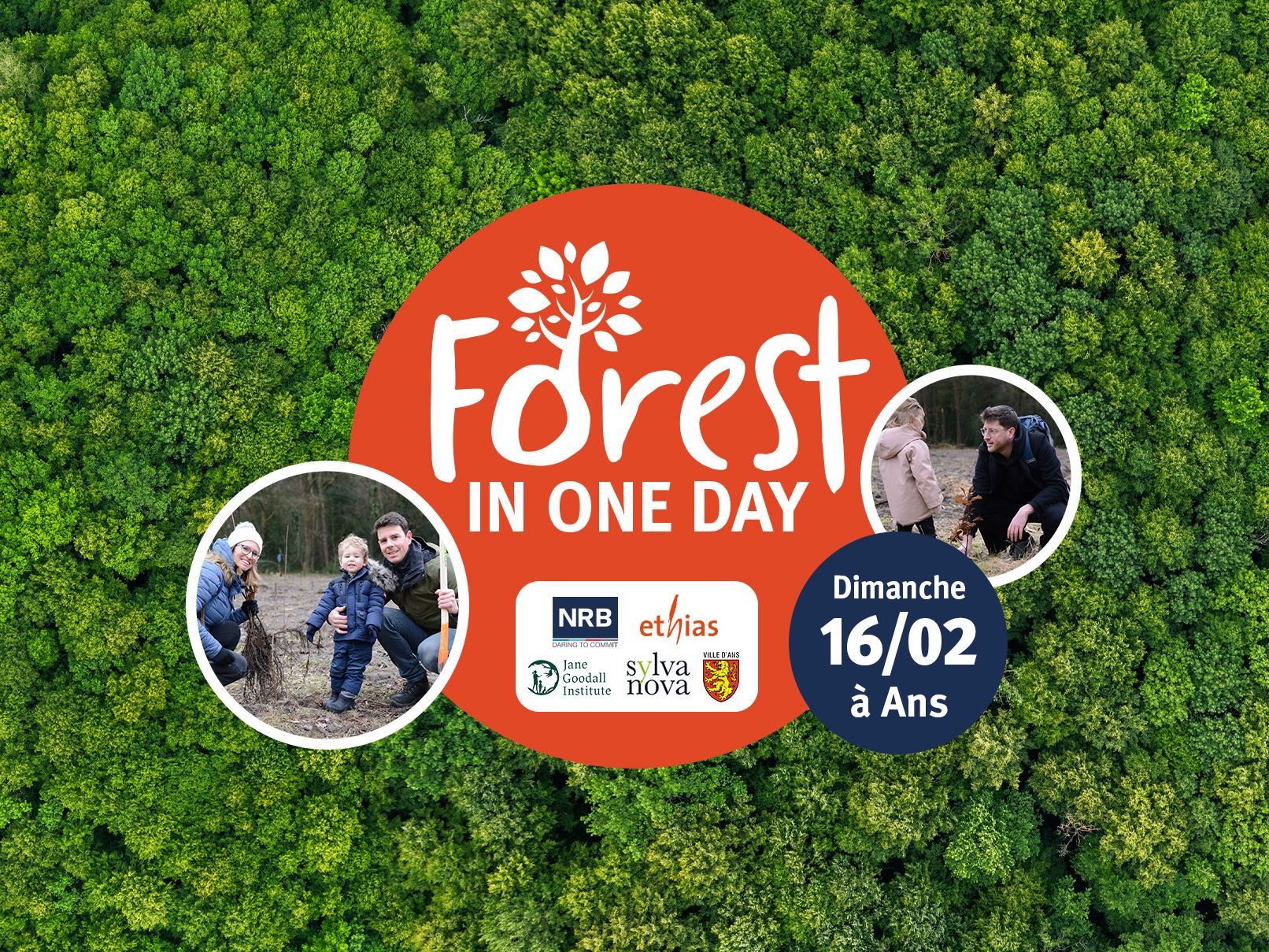Conférence de presse - 16/02, 10h00, Ans - Forest In One Day : Ensemble, plantons l’avenir !  