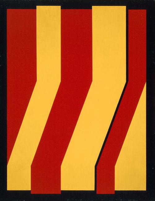  © Amédée Cortier, Abstracte compositie blauw-rood-groen, 1967-1969. Foto Philippe Debeerst