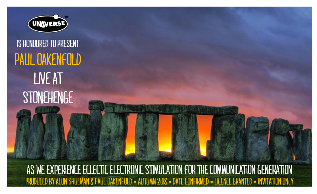 PAUL OAKENFOLD WILL BE THE FIRST DJ EVER TO PLAY AT STONEHENGE ile ilgili gÃ¶rsel sonucu