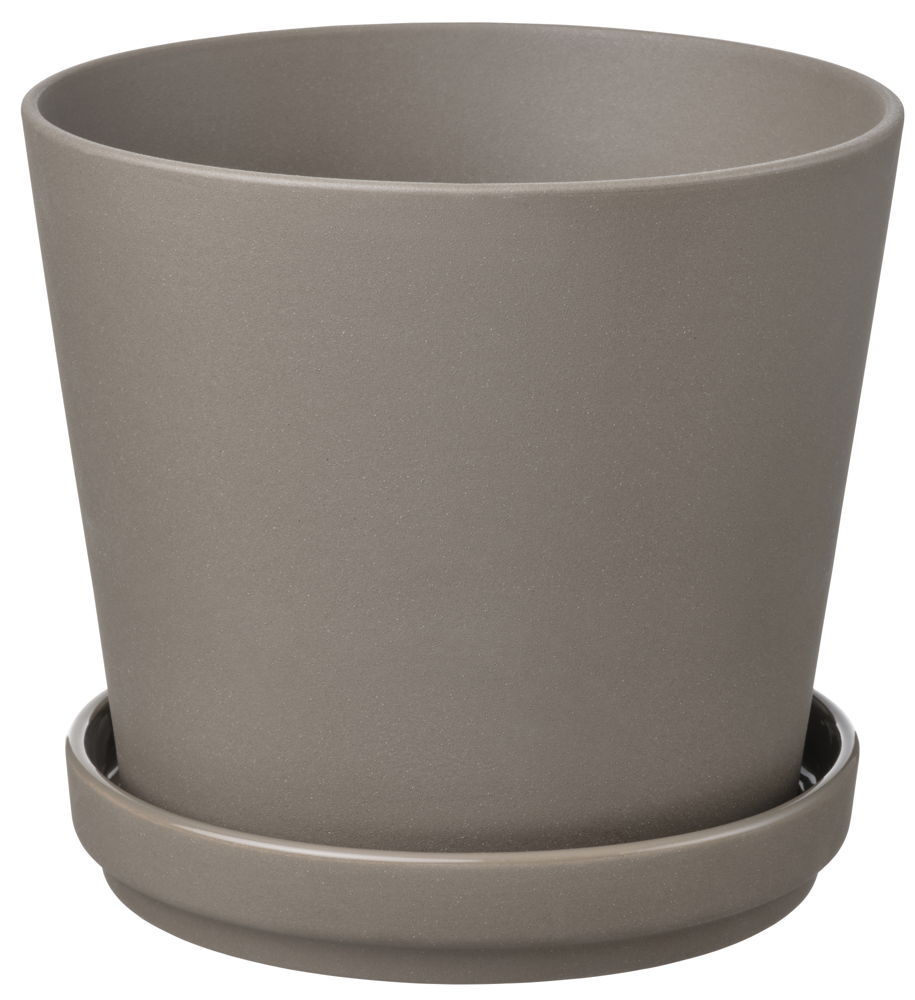 IKEA_April News FY23_KLARBÄR plant pot with saucer, in:outdoor €9,99_PE887105