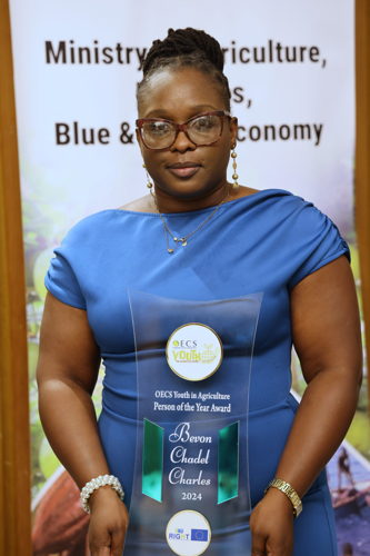 Bevon Charles - 2024 OECS Youth in Agriculture Person of the Year