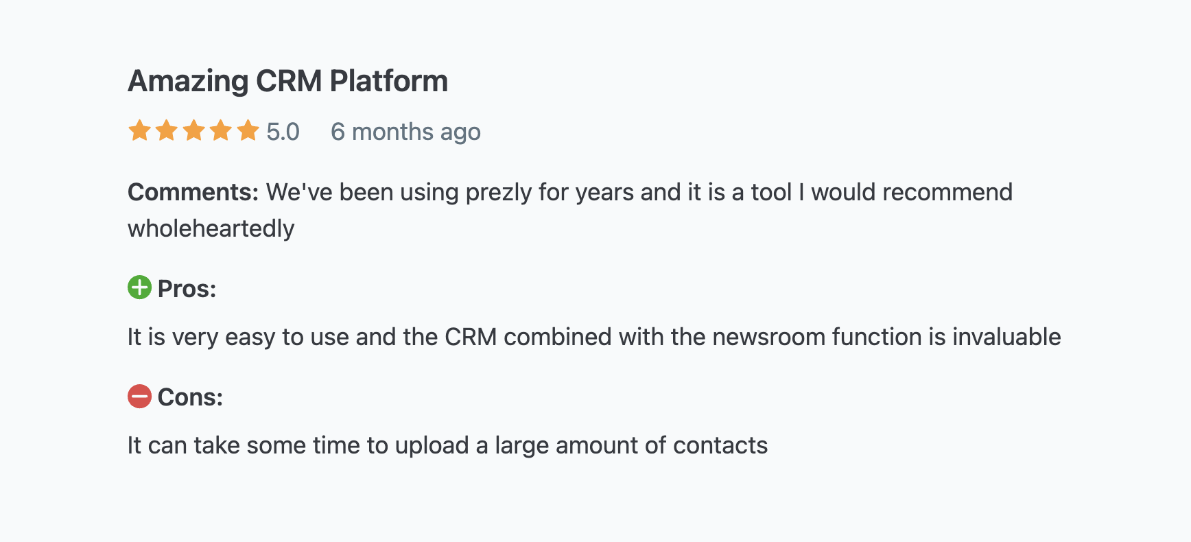 Capterra review.