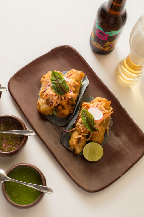 Tacos Baja con pescado tempura sustentable