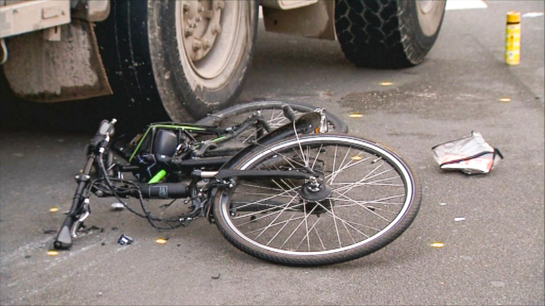 Fietsongeval in Antwerpen - (c) VRT