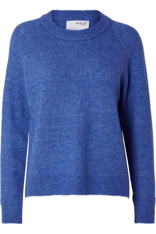 Juttu_FW23_Selected_Sweat SEL Slflulu Ls Knit O Neck Nos blue_JUTTU_€59,99 Juttu_FW23_Selected_Sweat SEL Slflulu Ls Knit O Neck Nos blue_JUTTU_€59,99