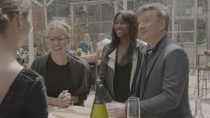 Eline De Munck, Élodie Ouédraogo en Bart Peeters
Weg zijn wij (c) VRT