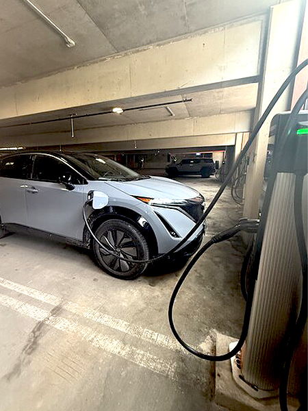 EV being charged at Monarch Casino Resort Spa EV being charged at Monarch Casino Resort Spa